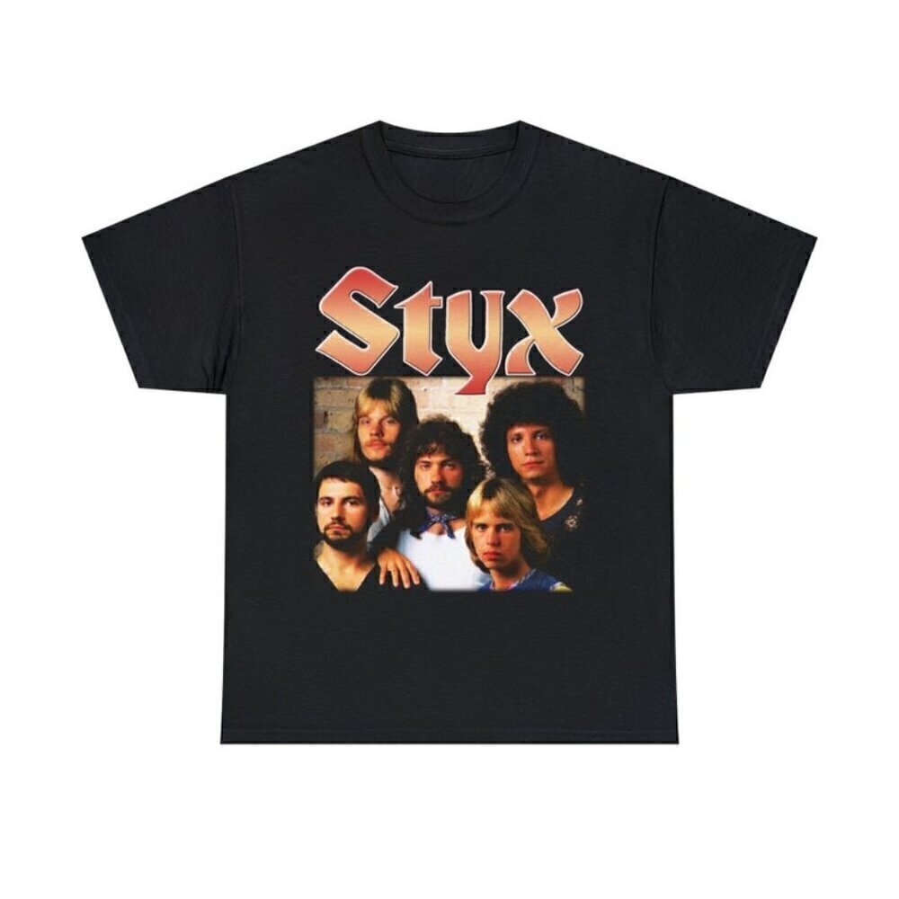 Styx Classic Rock Band Logo Retro Music Fan Unisex T-Shirt